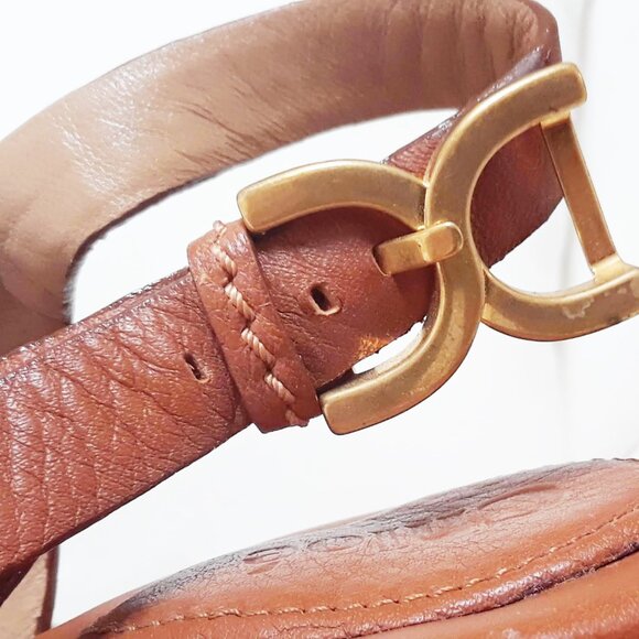 Chloe Cork Slingback Platform High Heel Tan Brown Size 39 - Picture 4 of 15